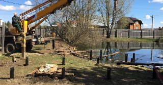 Закручивание винтовых свай в Новочеркасск. Аренда машины для закручивания свай цена от 2859 руб