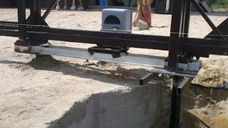 Купить сваи для ворот в Новочеркасск. Заказать ворота на сваях под ключ от 21439 руб